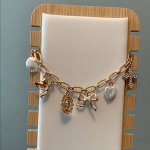 NEW - Gold-Tone Charm Bracelet
